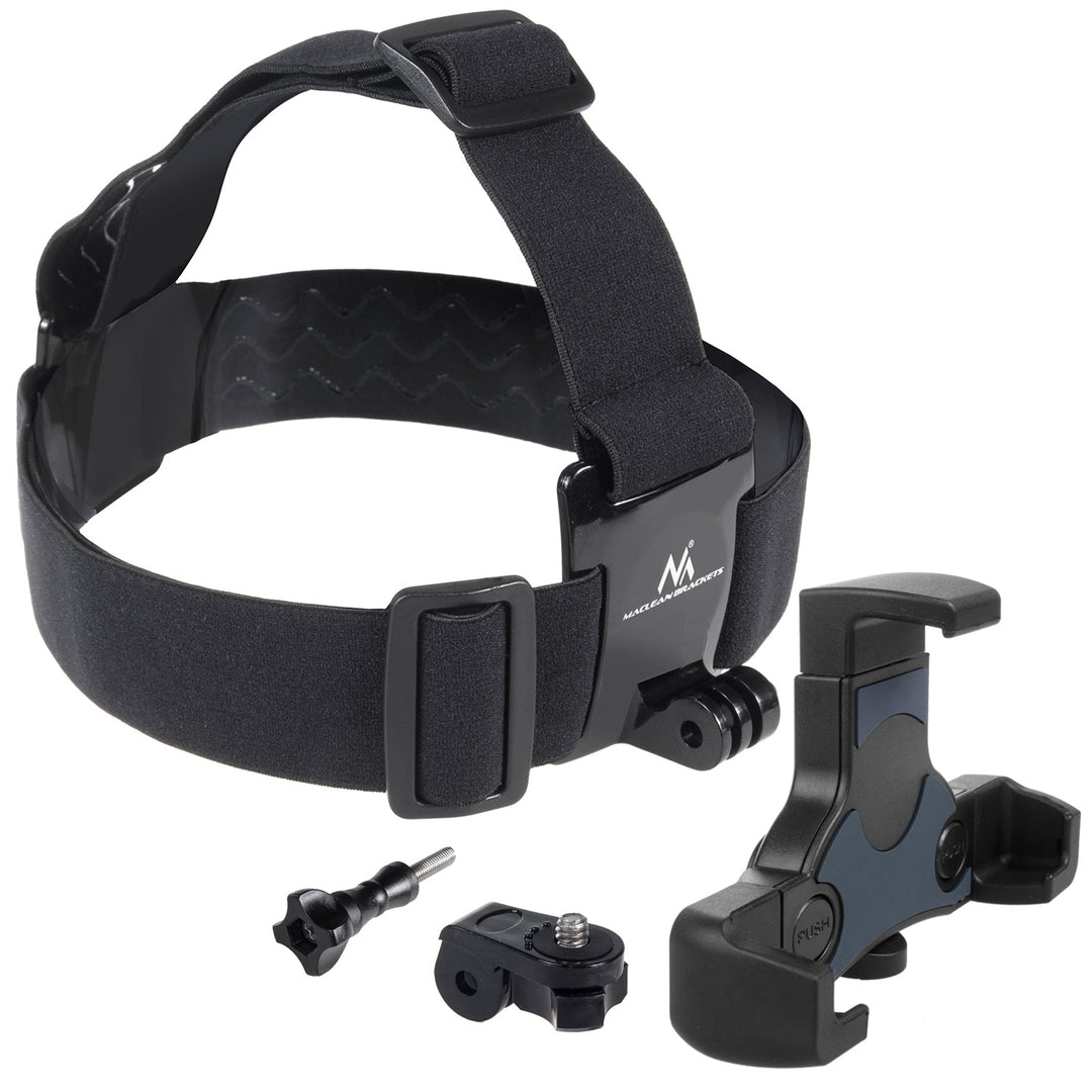 Maclean sports-hovedbånd, drejbart, til telefon, kamera, GoPro-kameraer og andet, universal, MC-448