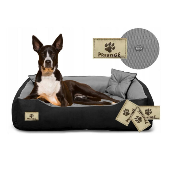 Prestige hundeseng, katte seng 60x50 / 75x65 cm grå-sort