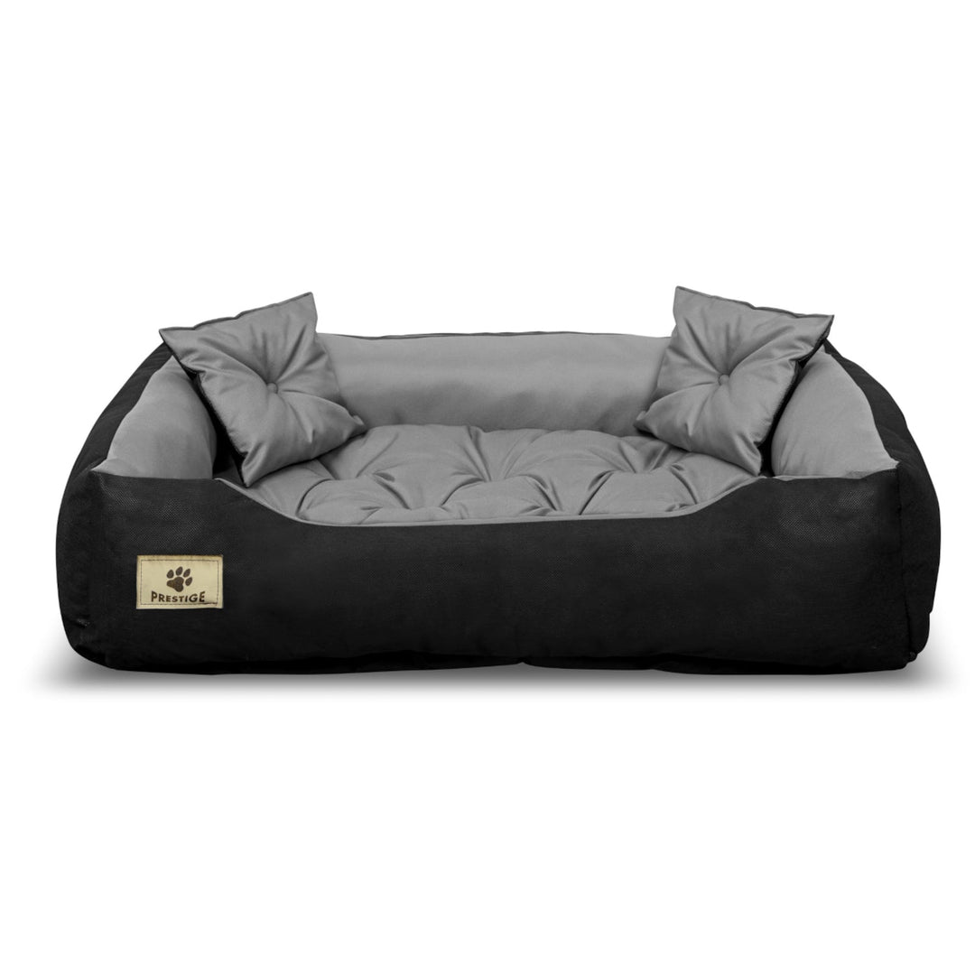 Prestige hundeseng, katte seng 80x60 / 100x75 cm grå-sort