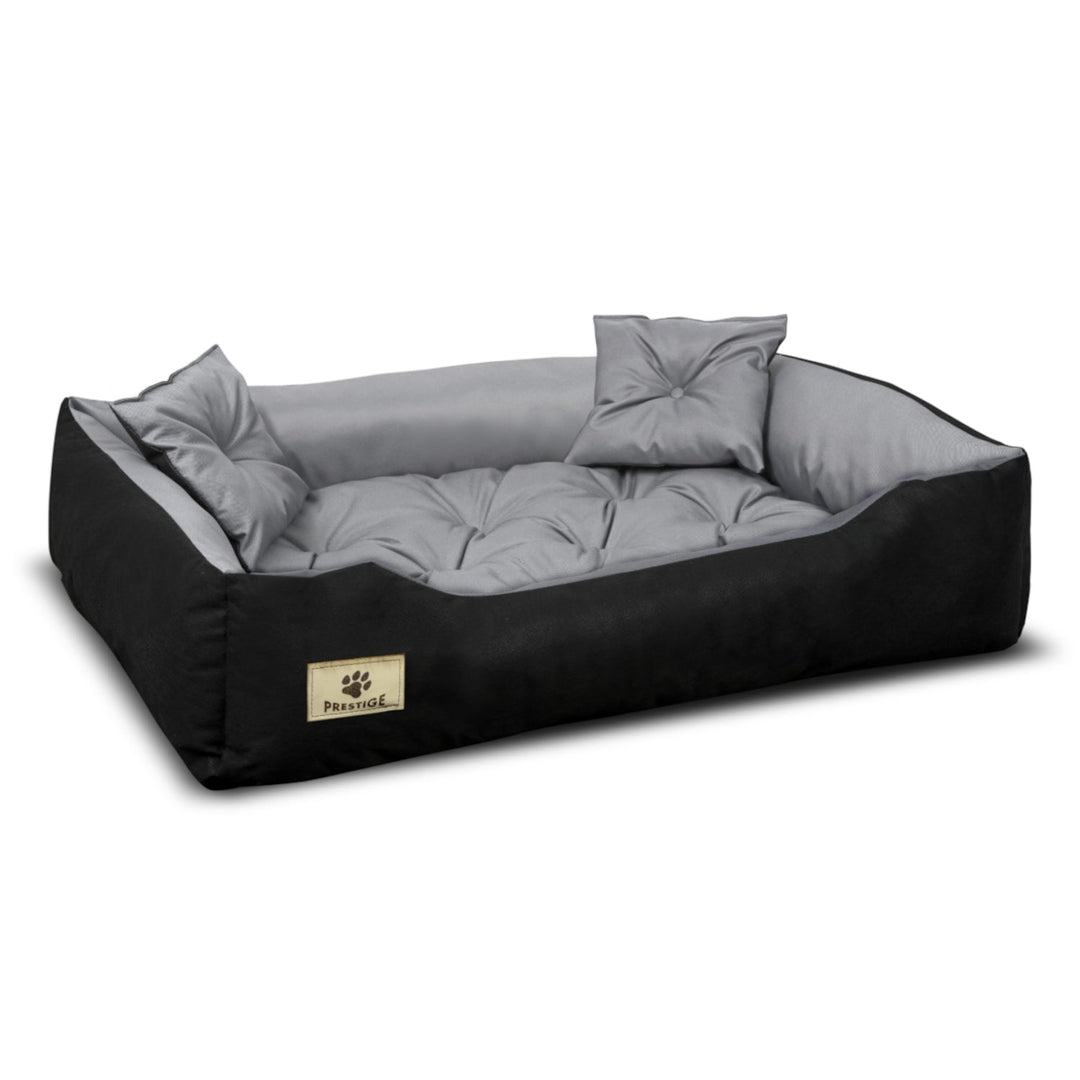 Prestige hundeseng eller katteseng 130x105 cm grå-sort