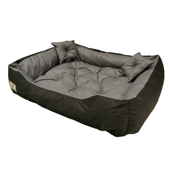 Prestige hundeseng eller katteseng 130x105 cm grå-sort