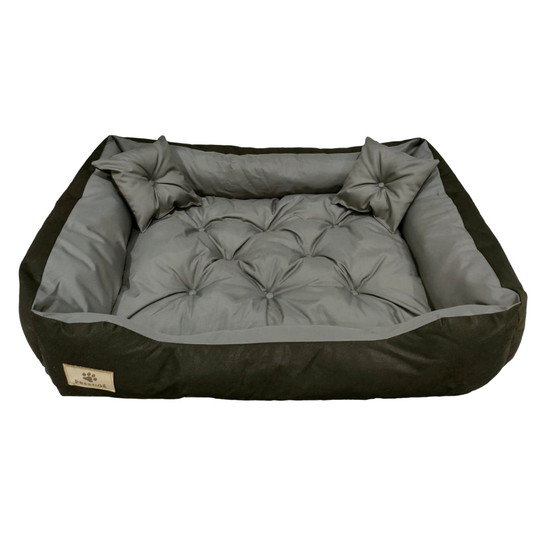 Prestige hundeseng eller katteseng 130x105 cm grå-sort