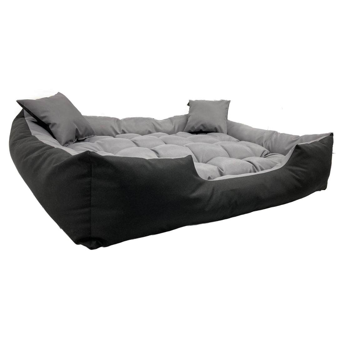 Hundeseng til kat ECCO 130 x 105 cm ECCO130/105SZ farve grå-sort