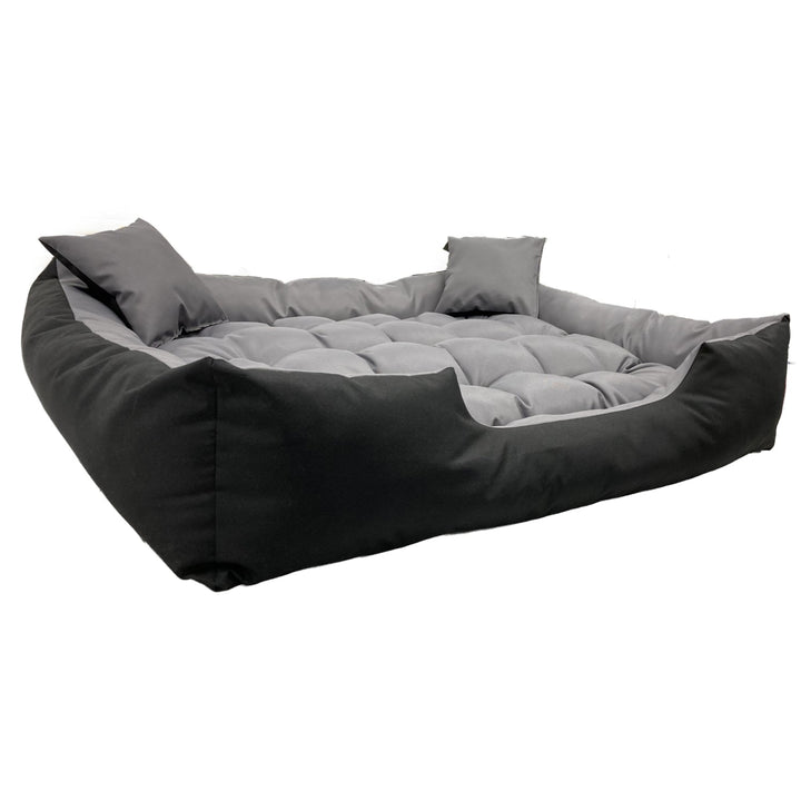 Hundeseng til kat ECCO 130 x 105 cm ECCO130/105SZ farve grå-sort