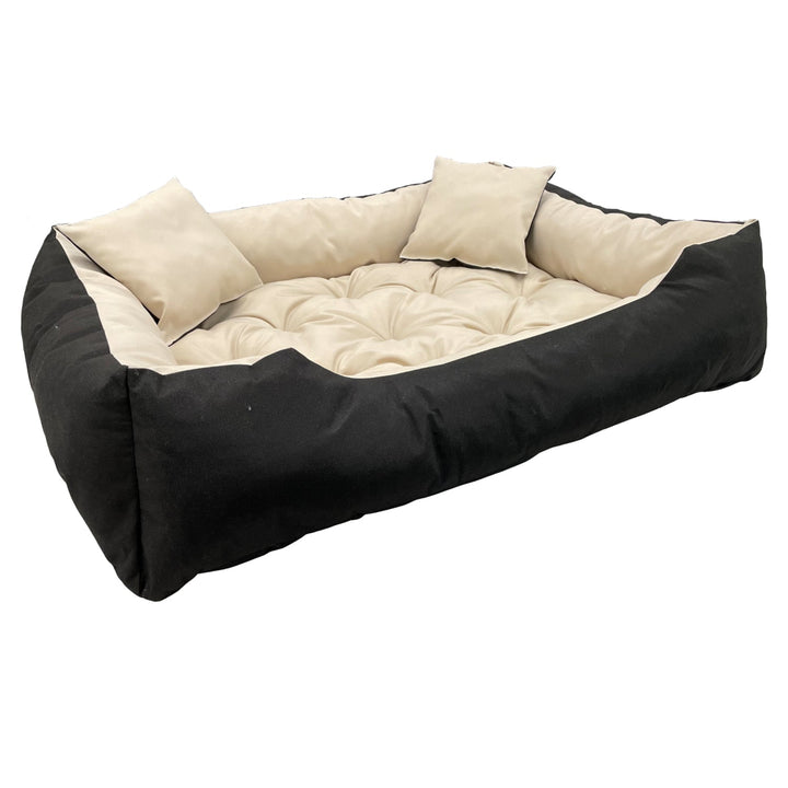Hundeseng til kat ECCO 75x65 cm ECCO75/65BEZ farve beige-sort
