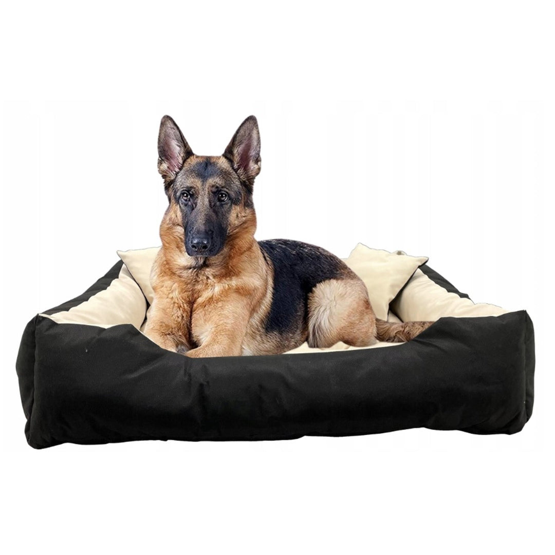 Hundeseng til kat ECCO 75x65 cm ECCO75/65BEZ farve beige-sort