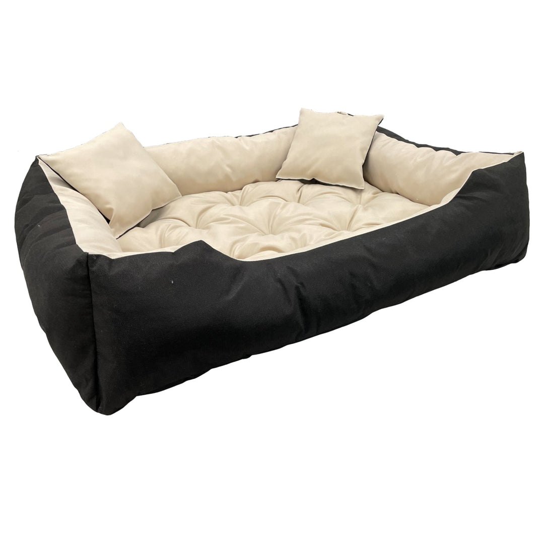 Hundeseng ECCO 100 x 75 cm ECCO100/75BEZ farve beige-sort