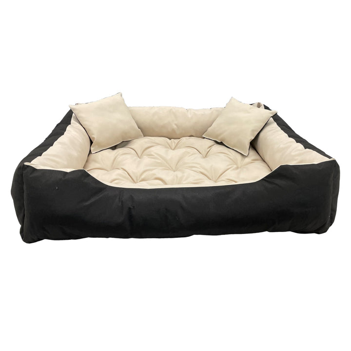 Hundeseng til kat ECCO 115x95 cm, farve beige-sort ECCO115/95BEZ