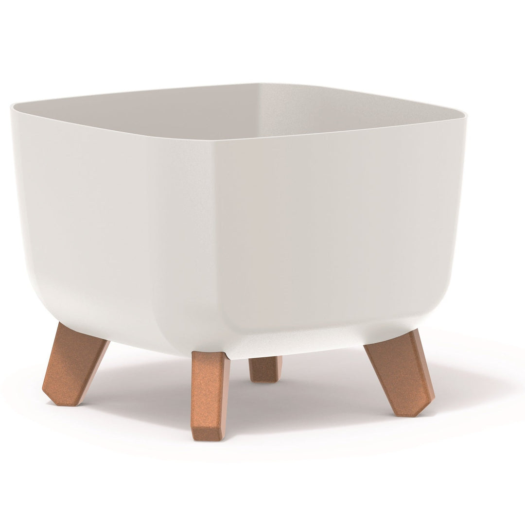 Prosperplast Gracia Square DGQL240-S449 blomsterkrukke med ben og indsats - hvid