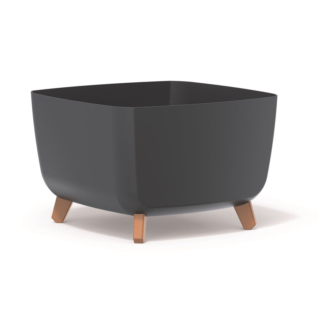 Prosperplast Gracia Square DGQL400-S433 blomsterkrukke med ben og indsats - farve: antracit