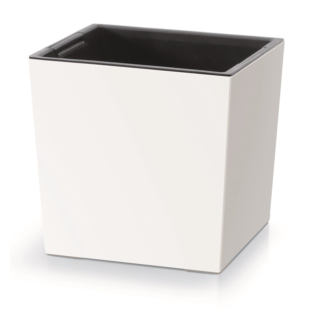 Blomsterpotte med indsats Prosperplast Urbi Square Low DURS240L-S449 - farve hvid