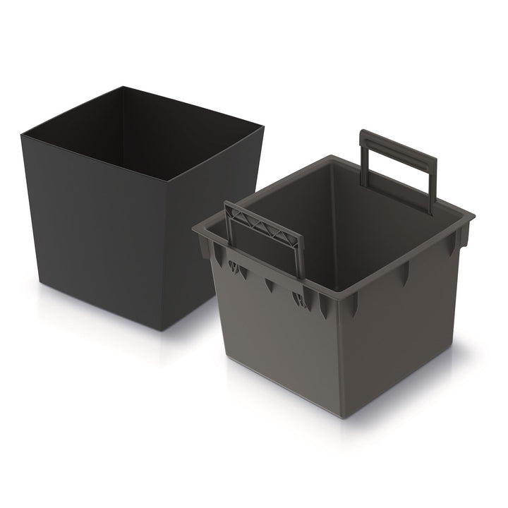 Urbeholder med indsats Prosperplast Urbi Square Low DURS300L-S433 - farve antracit