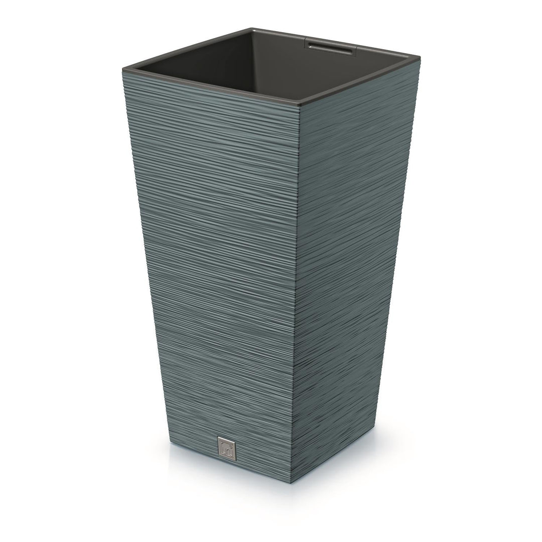 Blomsterpotte med indsats Prosperplast Furu Square DFSH240-5415C - farve skandinavisk blå