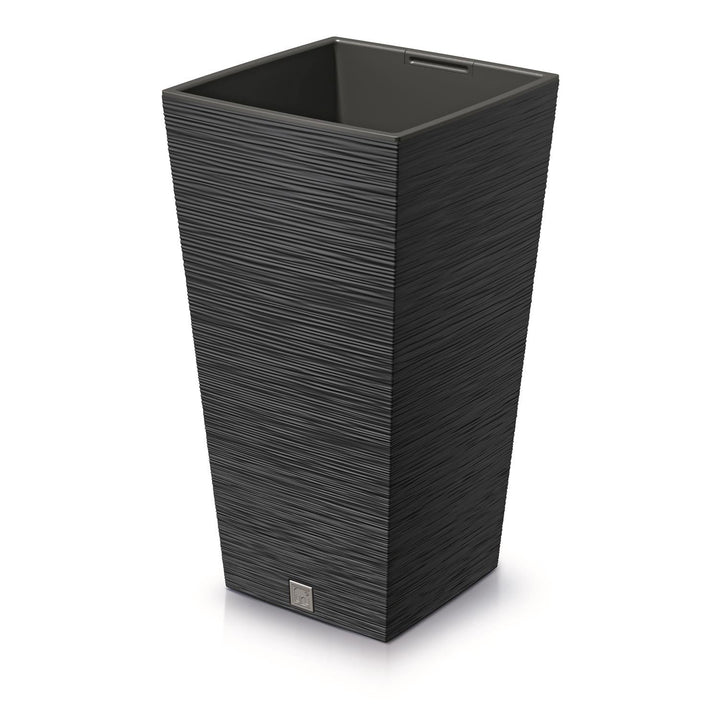 Blomsterpotte med indsats Prosperplast Furu Square DFSH240-S433 - farve antracit