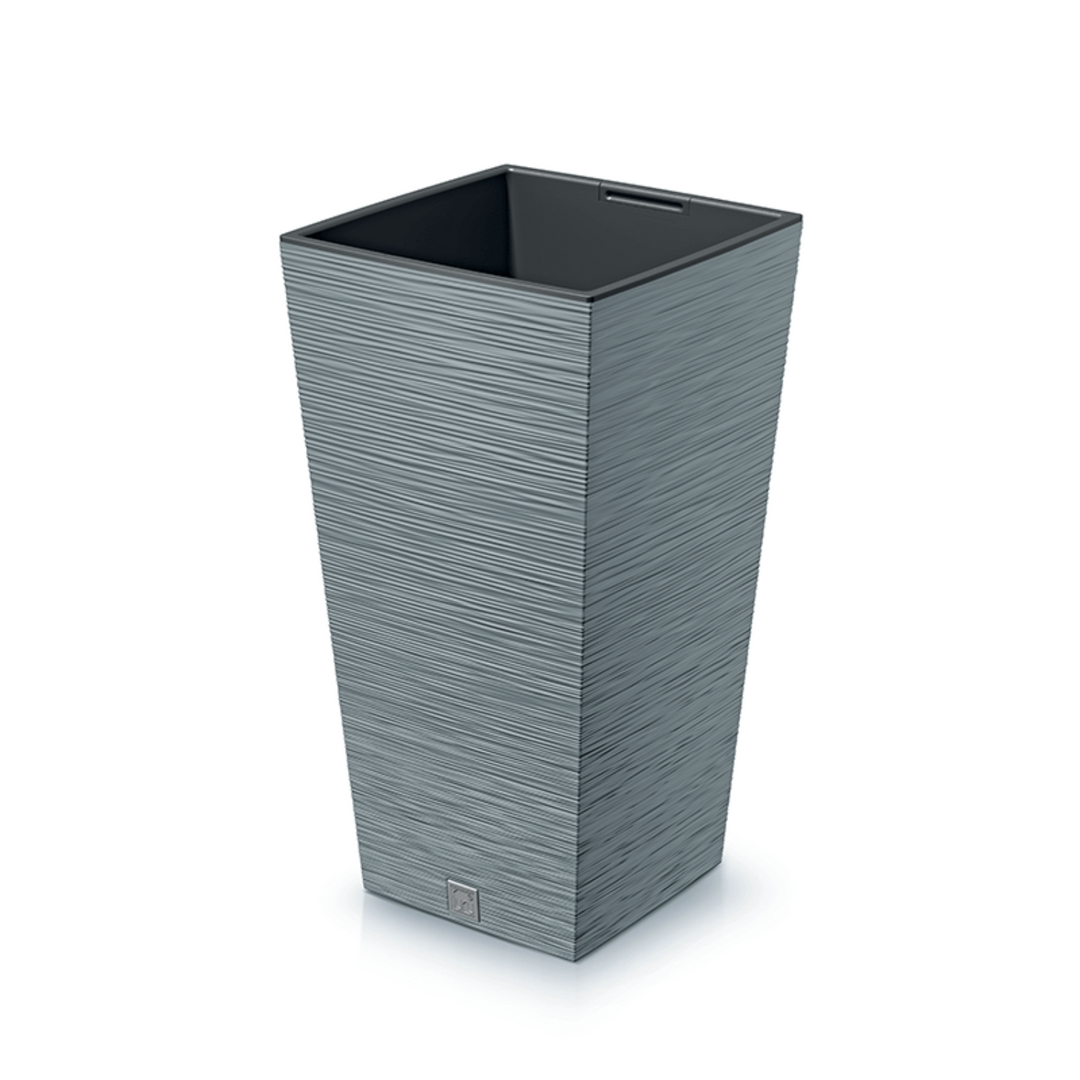 Blomsterpotte med indsats Prosperplast Furu Square DFSH265-422U - farve beton (grå)