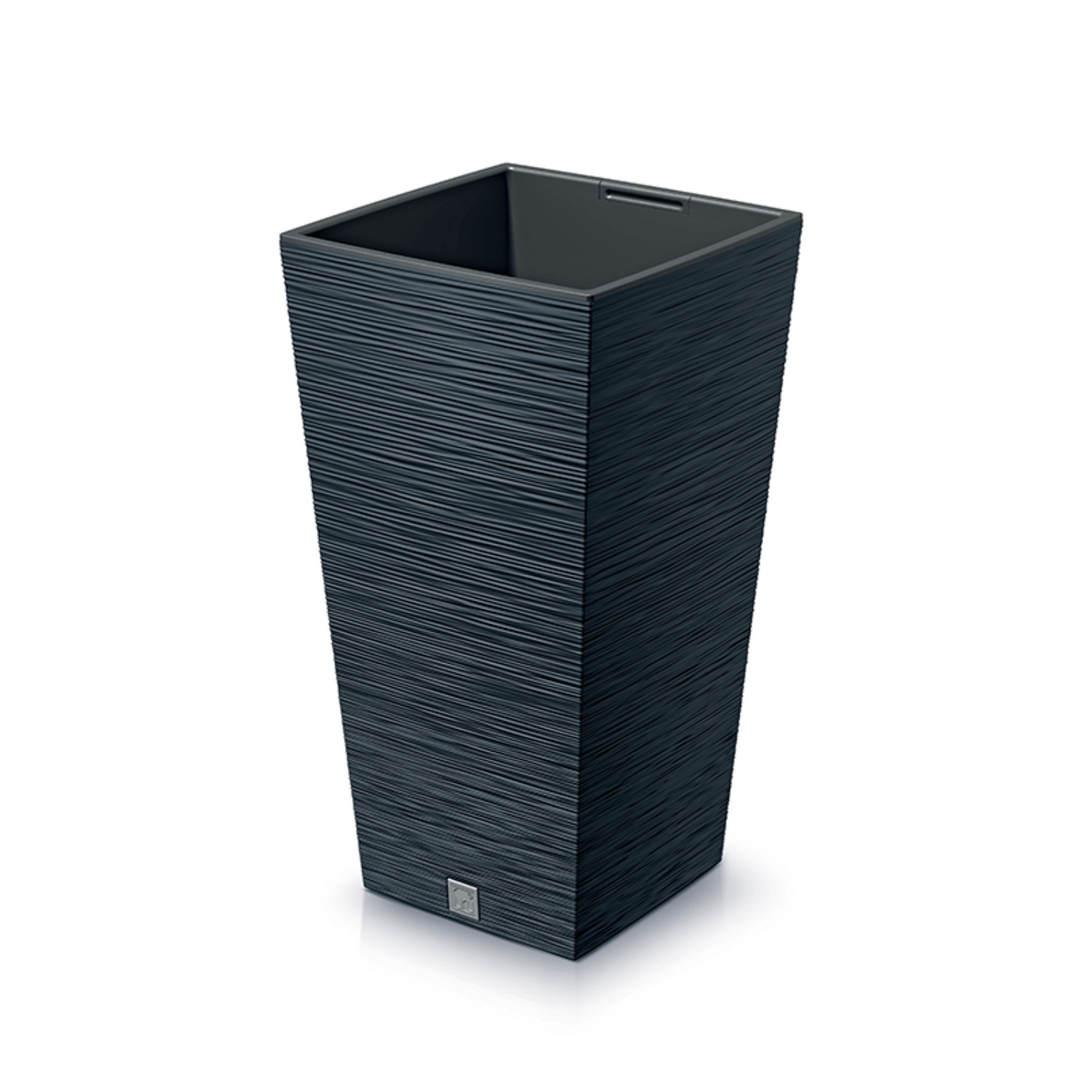 Blomsterpotte med indsats Prosperplast Furu Square DFSH265-S433 - farve antracit