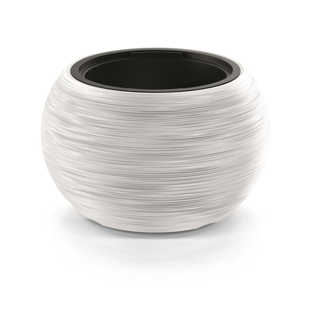 Prosperplast Furu Bowl DBFUK440-S449 oval blomsterpotte med indsats - farve: hvid