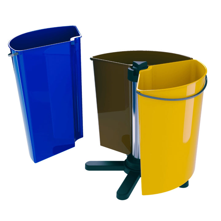 ECOBIN roterende affaldsspand til affaldssortering 3x 11,7 l