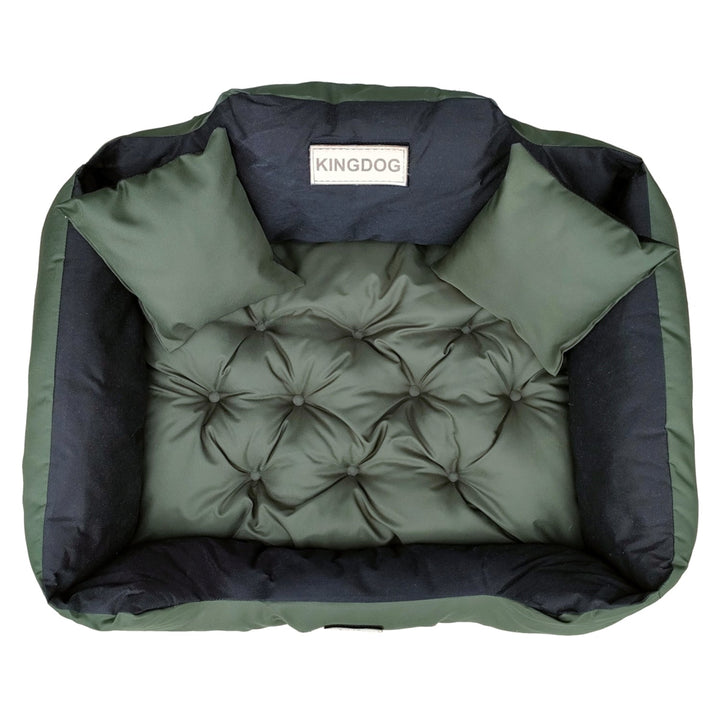 Hundeseng til katte 145 x 115 KingDog KIN145/115ZIE grøn-sort