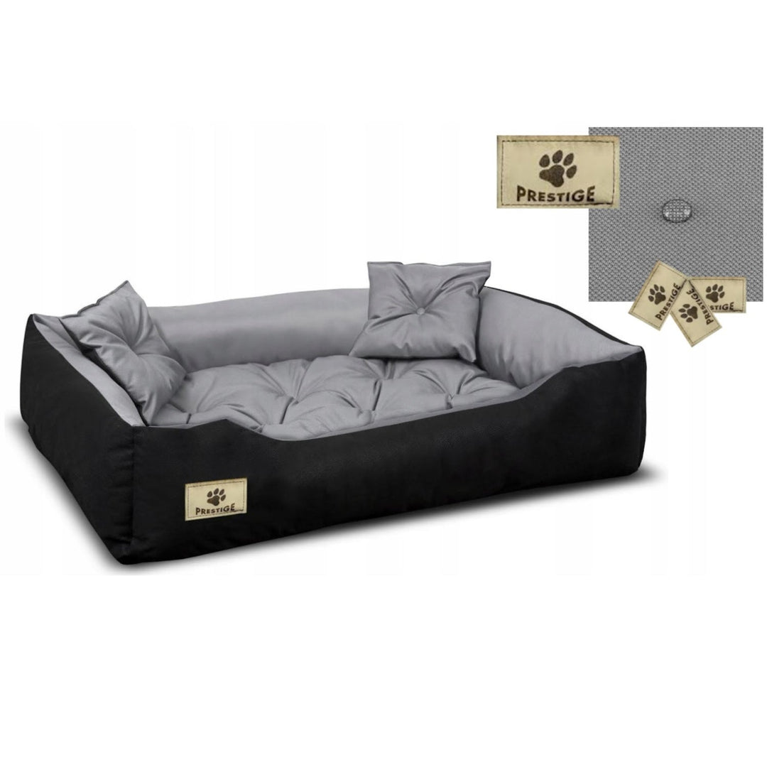 Prestige PRES145/115SZ hundeseng 145x115 cm grå-sort