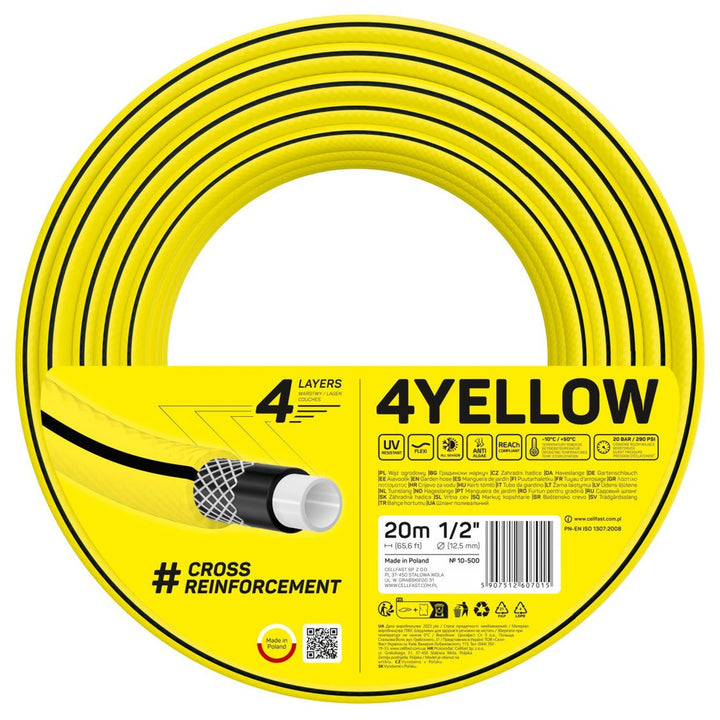 Haveslange CELLFAST 4YELLOW 10-500 1/2" 20 m 4-lags
