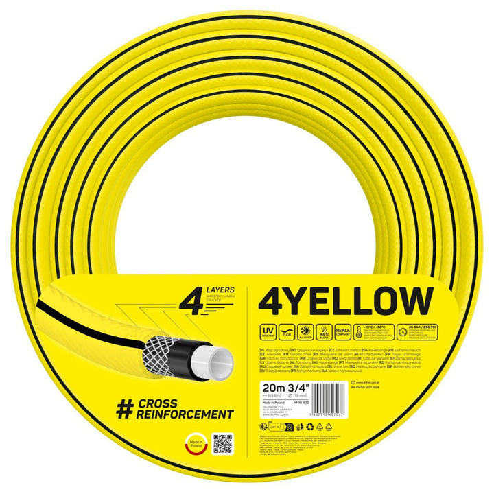 Haveslange CELLFAST 4YELLOW 10-520 3/4" 20 m 4-lags