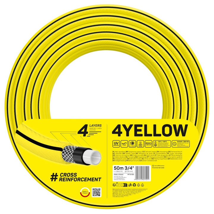Haveslange CELLFAST 4YELLOW 10-522 3/4" 50 m 4-lags