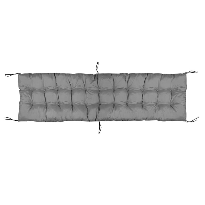 Pude til havestol AIO, 165 x 50 cm, mikrofiber, grå