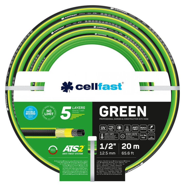 Haveslange CELLFAST GREEN ATS2 15-102 1/2" 20 m 5-lags