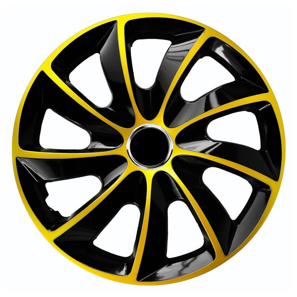15" NRM EXTRA STIG GOLD BLACK guld-sorte hjulkapsler, 4 stk.