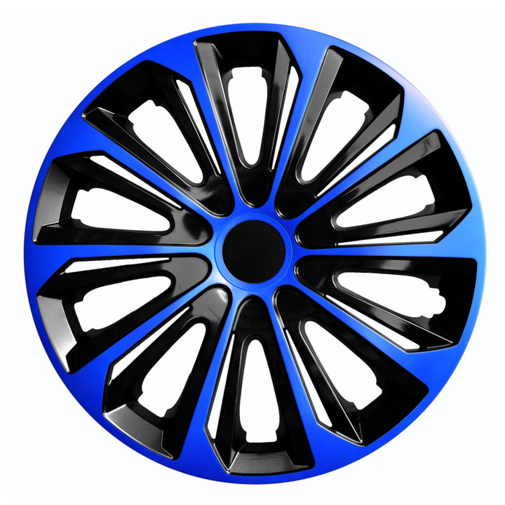16" NRM STRONG DUO BLUE BLACK blå-sorte hjulkapsler, 4 stk.