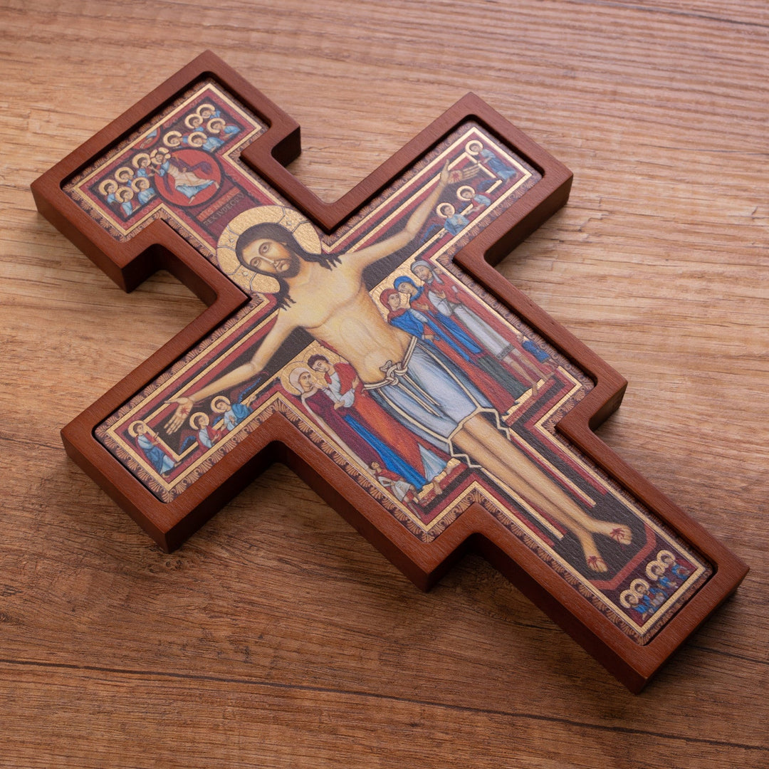 Trækors fra San Damiano – Sankt Frans' kors, bronze, 14 x 10 x 1,8 cm