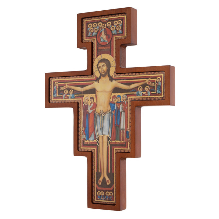 Træ kors fra San Damiano - St. Francis' kors, bronze, 22 x 16 x 1,8 cm