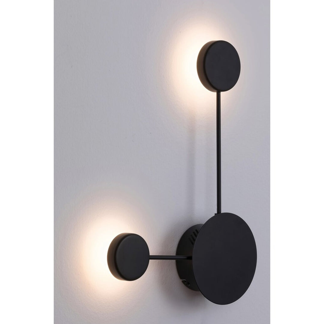 Amadeo LED 7W black 6258 væglampe med en farvetemperatur på 4000 K