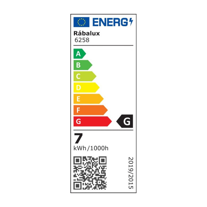 Amadeo LED 7W black 6258 væglampe med en farvetemperatur på 4000 K