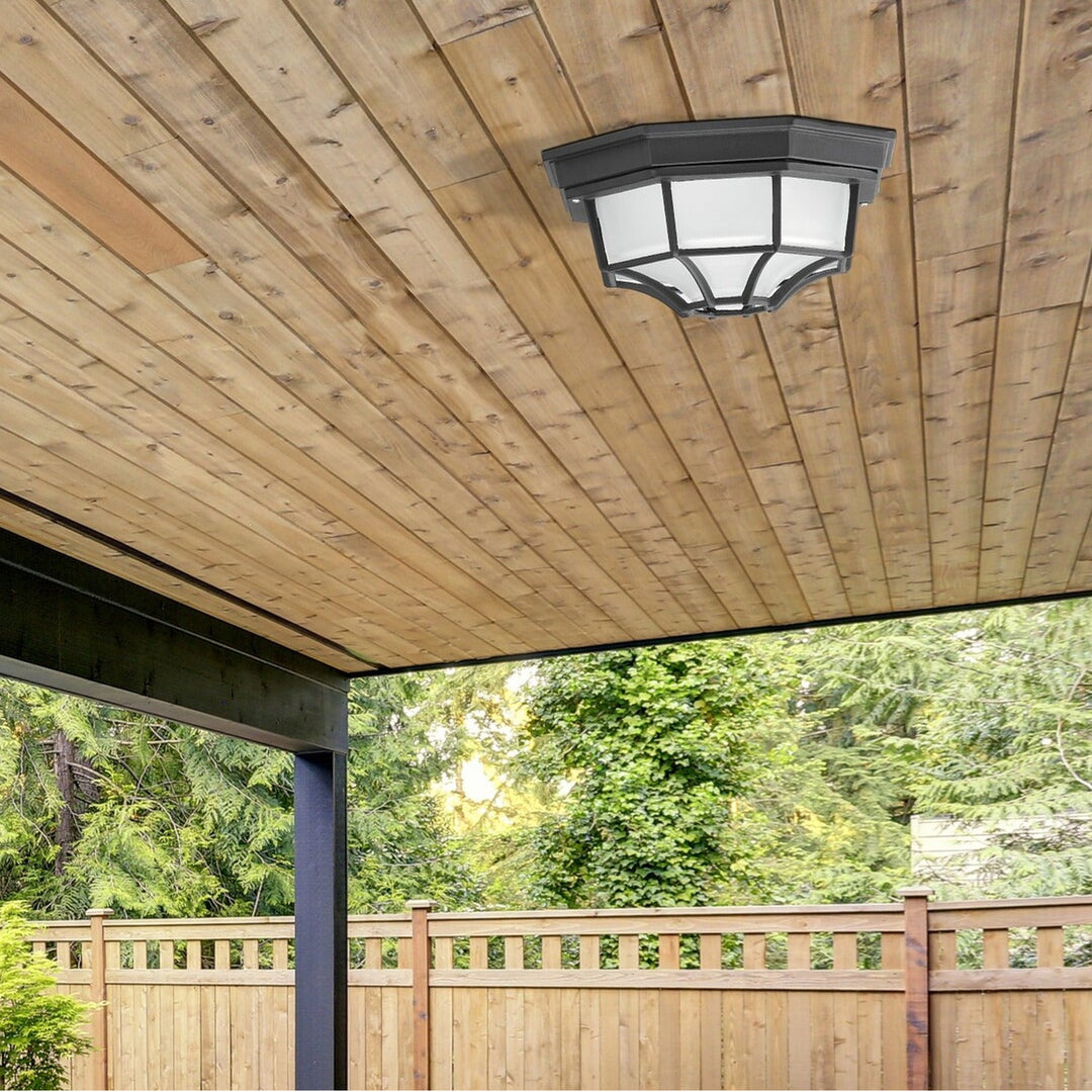 Udendørs loftslampe Rabalux Milano 8346 lampeskærm af metal og glas