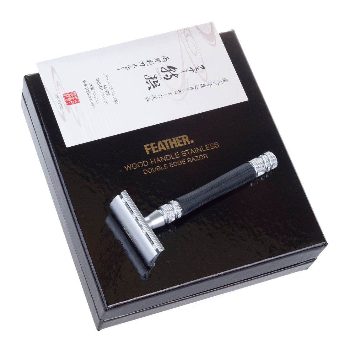 Feather WS-D2S barbermaskine japansk kvalitet - rustfrit stål og træ