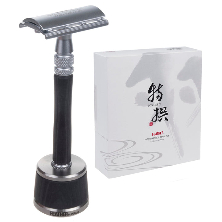 Feather WS-D2S barbermaskine japansk kvalitet - rustfrit stål og træ