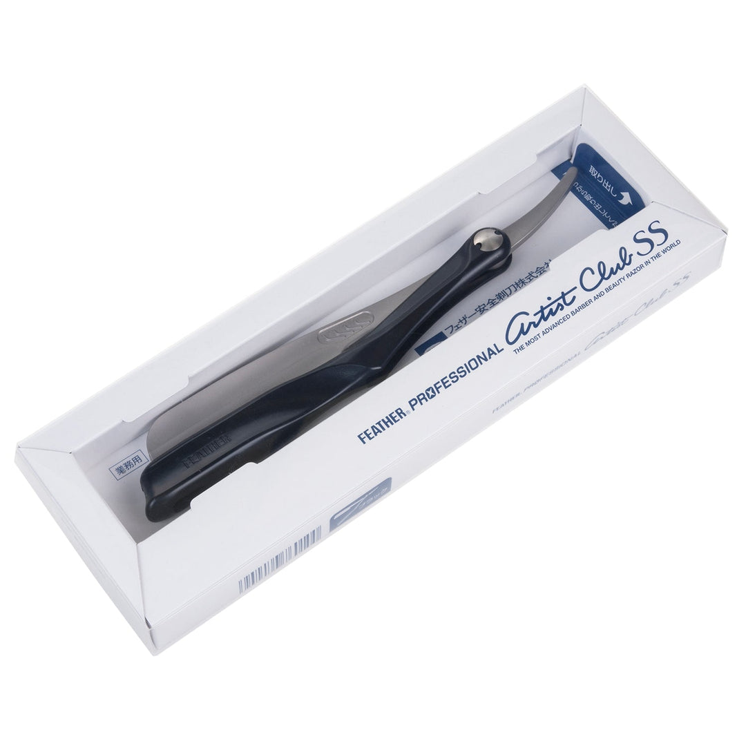 Shavette-barberkniv Feather Professional Artist Club Black ACS-RB
