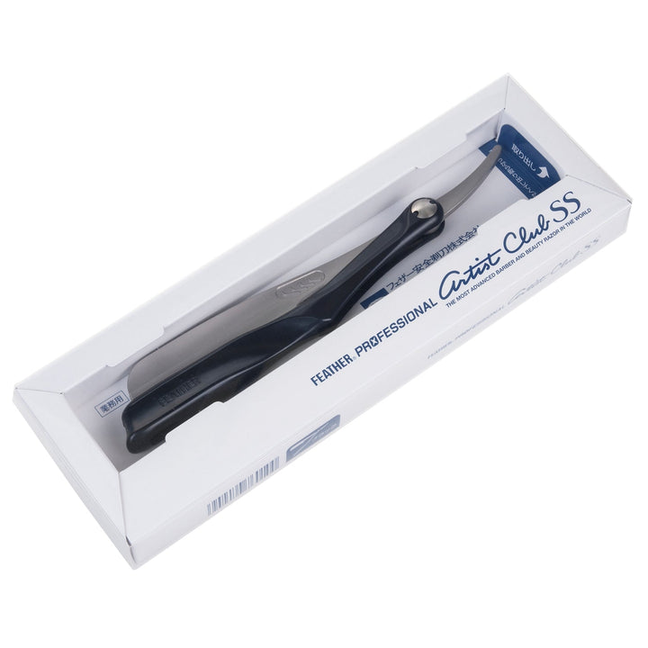 Shavette-barberkniv Feather Professional Artist Club Black ACS-RB