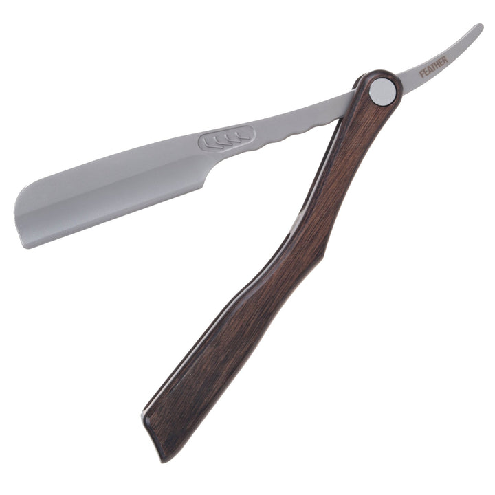 Shavette-barberkniv ACS-RSW Feather Professional Artist Club Scotch Wood