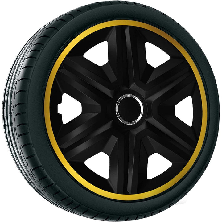 Universal hjulkapsler NRM 16" FAST LUX guld 4 stk.
