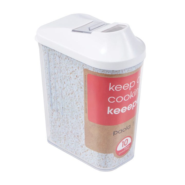 Gennemsigtig beholder til pulverformige produkter, 1 liter, Keeeper Paola