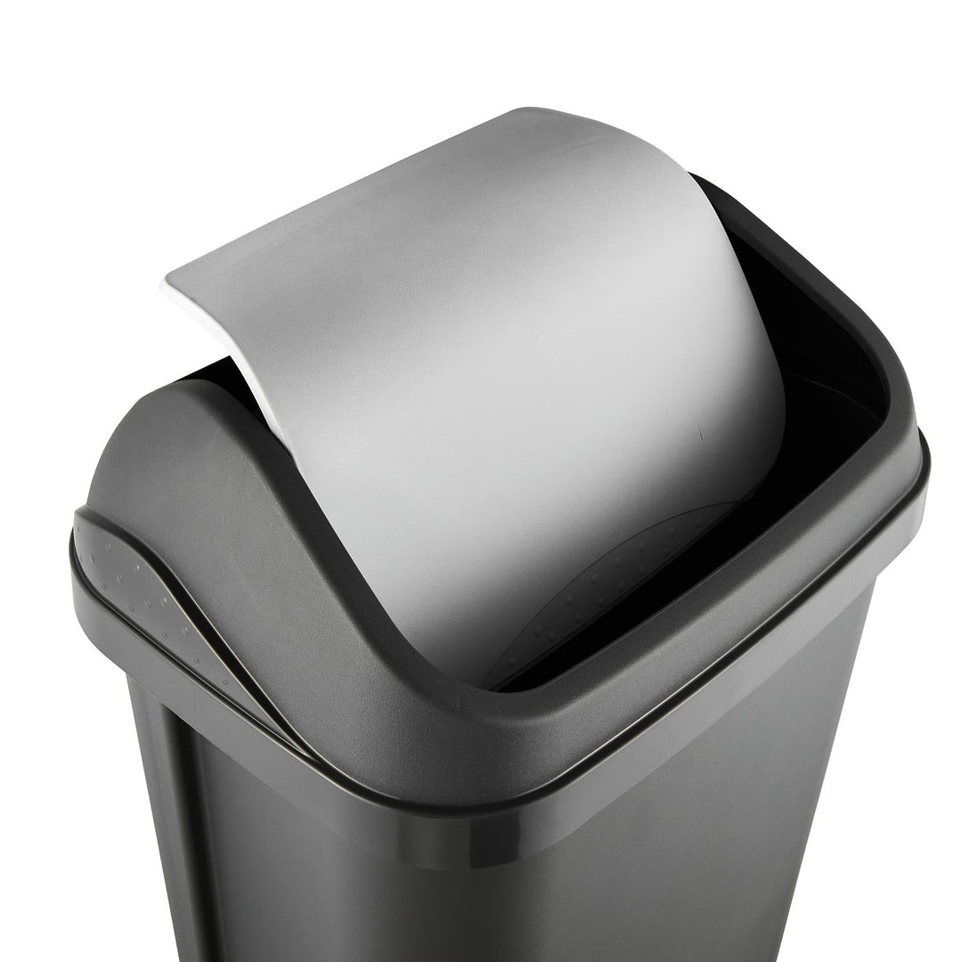 Affaldsspand med drejeligt låg, grafit, 25 l, Keeeper