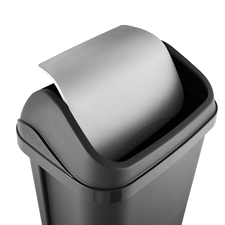 Affaldsspand med drejeligt låg, grafit, 25 l, Keeeper