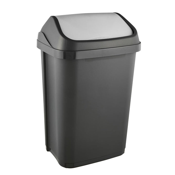 Affaldsspand med drejeligt låg, grafit, 25 l, Keeeper