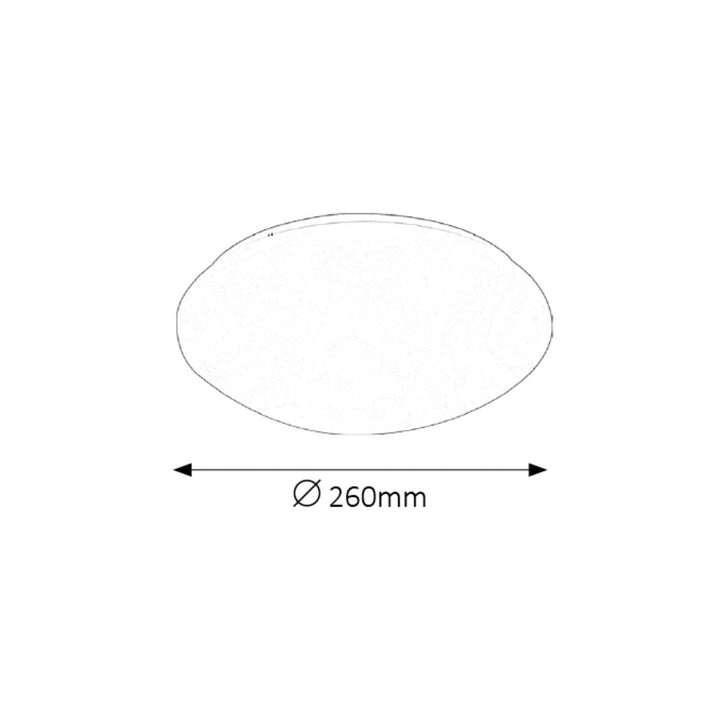 Rabalux Lucas 3437 hvid 12W rund loftslampe