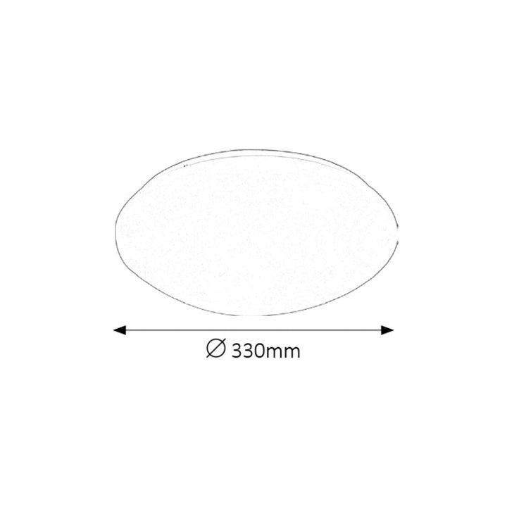 Rabalux Lucas 3435 hvid 18W rund loftslampe