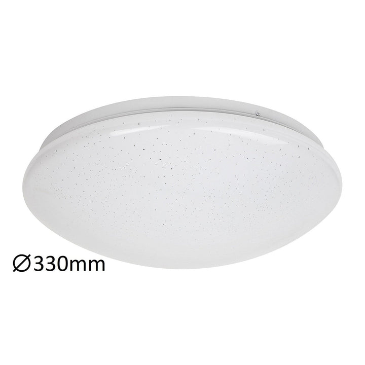 Rabalux Lucas 3937 rund loftslampe, hvid, 18 W