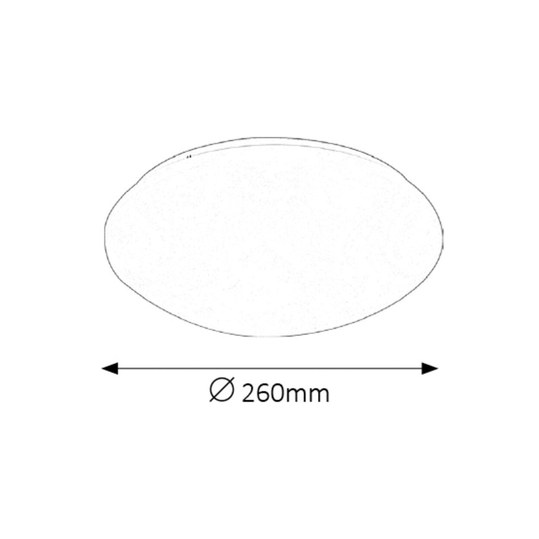 Rabalux Lucas rund LED-loftslampe, hvid, 12 W, 3434